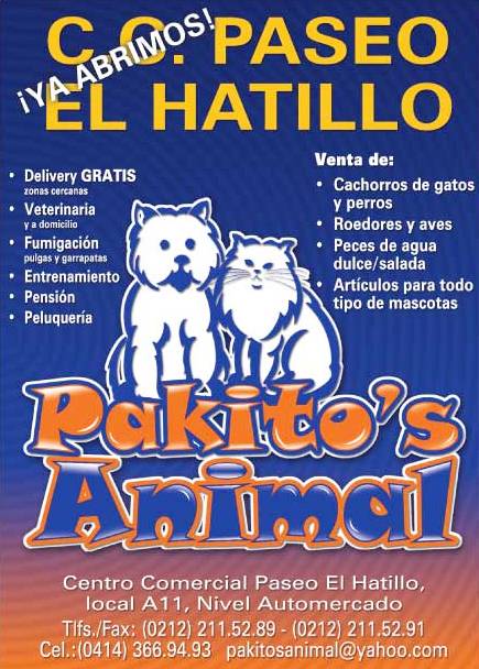PAKITOS ANIMAL VENTA DE MASCOTAS EN CARACAS